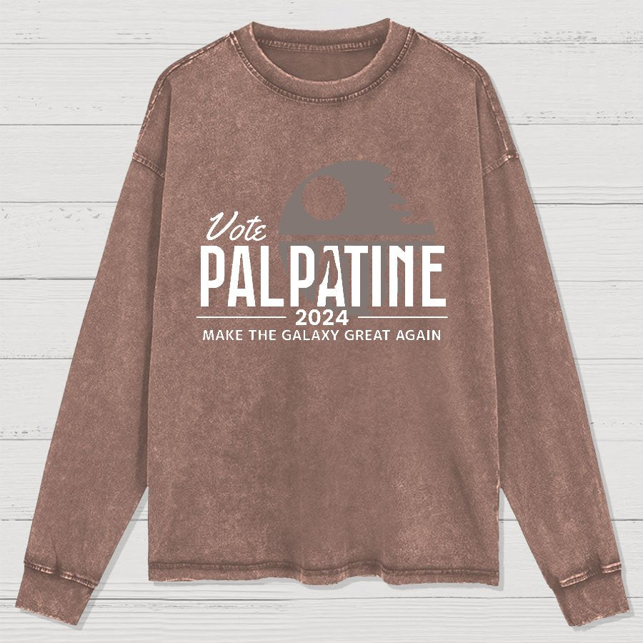 Make The Cosmos Great Again Washed Long Sleeve Tee