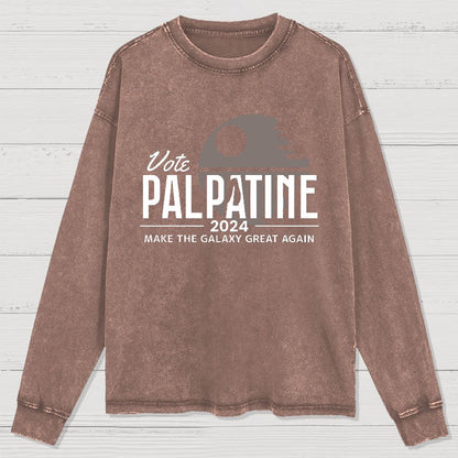 Make The Cosmos Great Again Washed Long Sleeve Tee