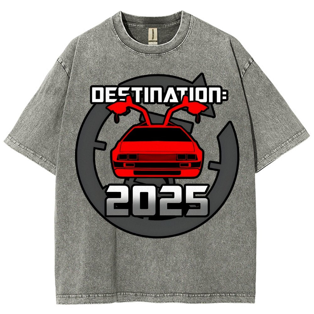 Cool 80's Sci-fi Inspired New Year Slogan Vintage Distressed T-shirt