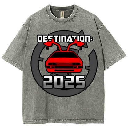 Cool 80's Sci-fi Inspired New Year Slogan Vintage Distressed T-shirt