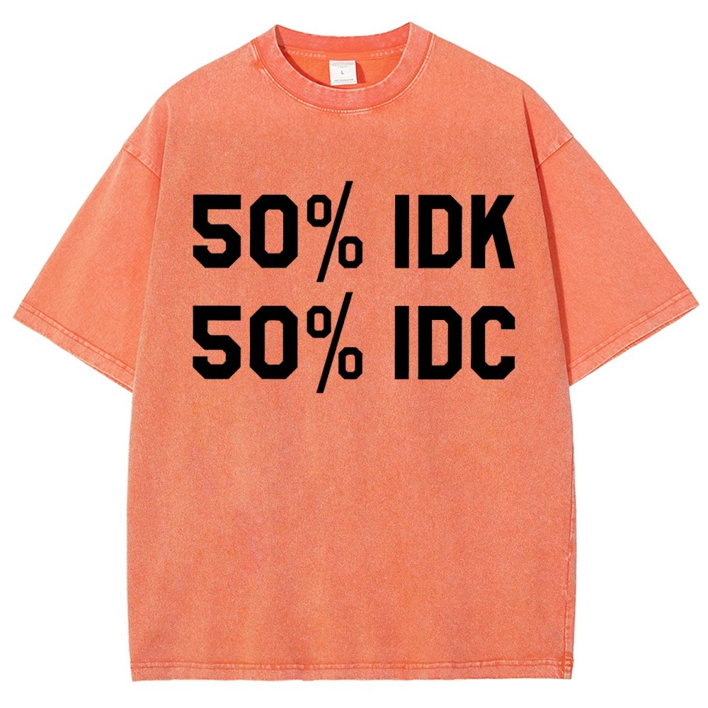 50% I Don't Care Vintage Distressed T-shirt