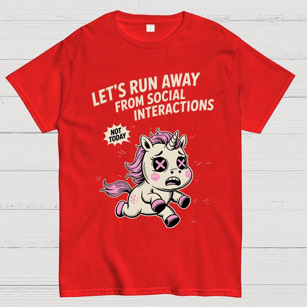 Let's Run Away Geek T-Shirt