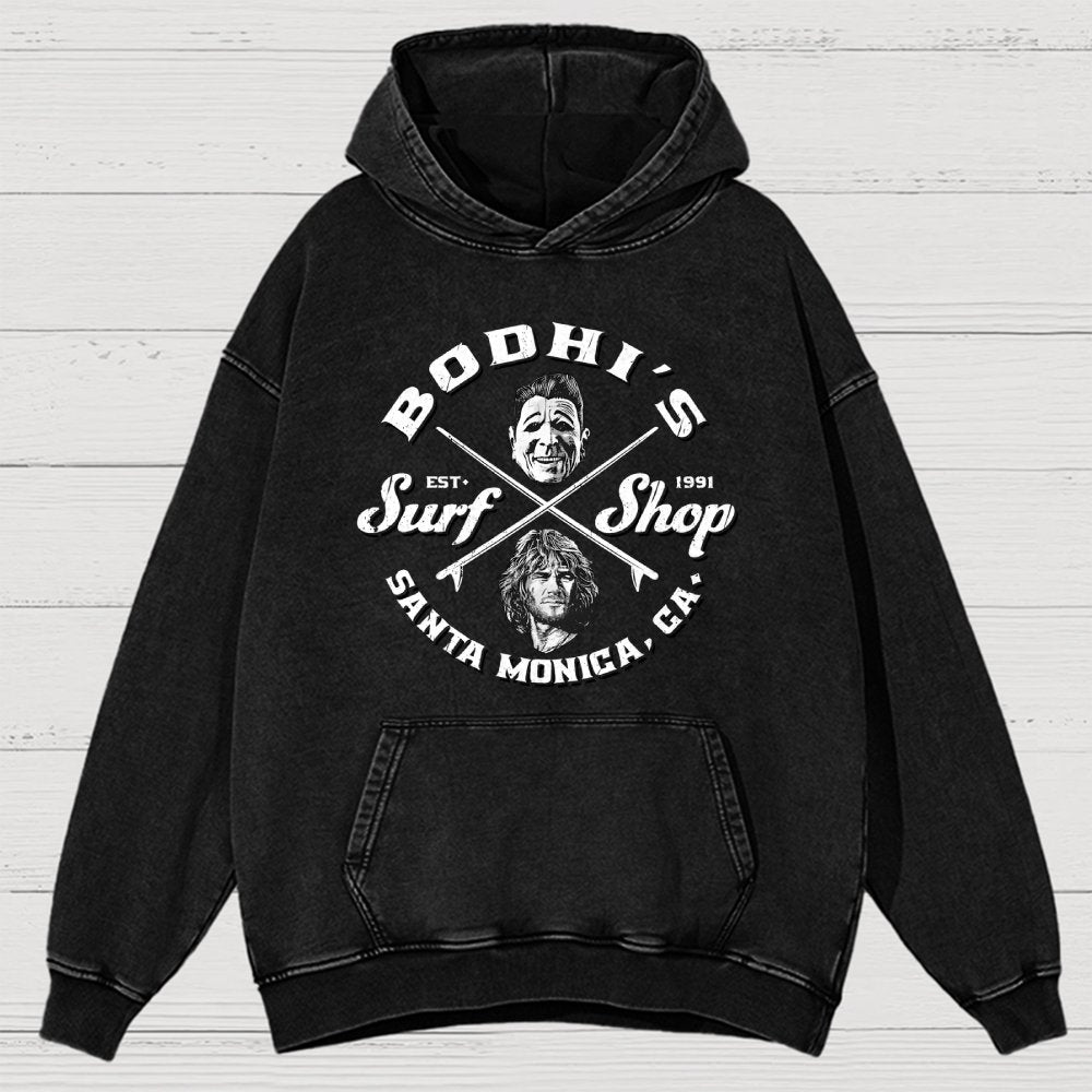 Coastal Wave Vintage Distressed Hoodie