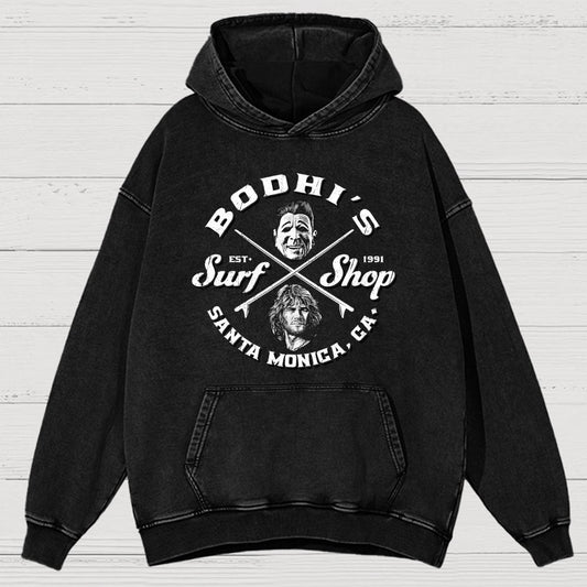 Coastal Wave Vintage Distressed Hoodie