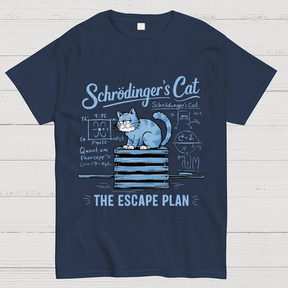 Schrödinger's Cat Of The Escape Plan Science Unisex Geek T-Shirt