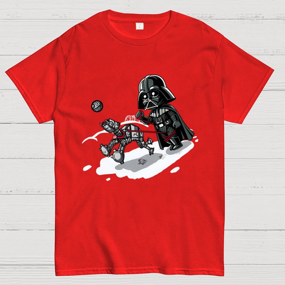 Even the strongest villain needs to walk his dog. Geek T-Shirt
