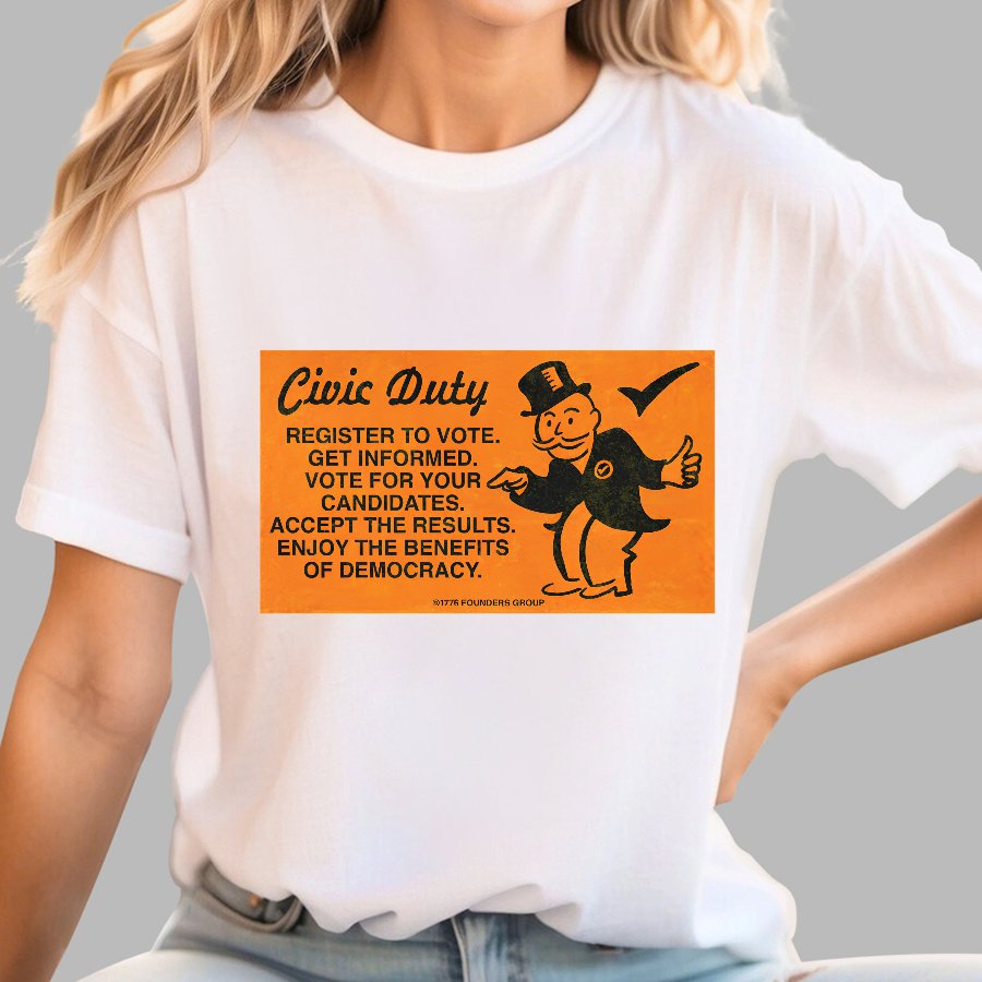 Civic Duty Card.Sarcasm Geek T-Shirt