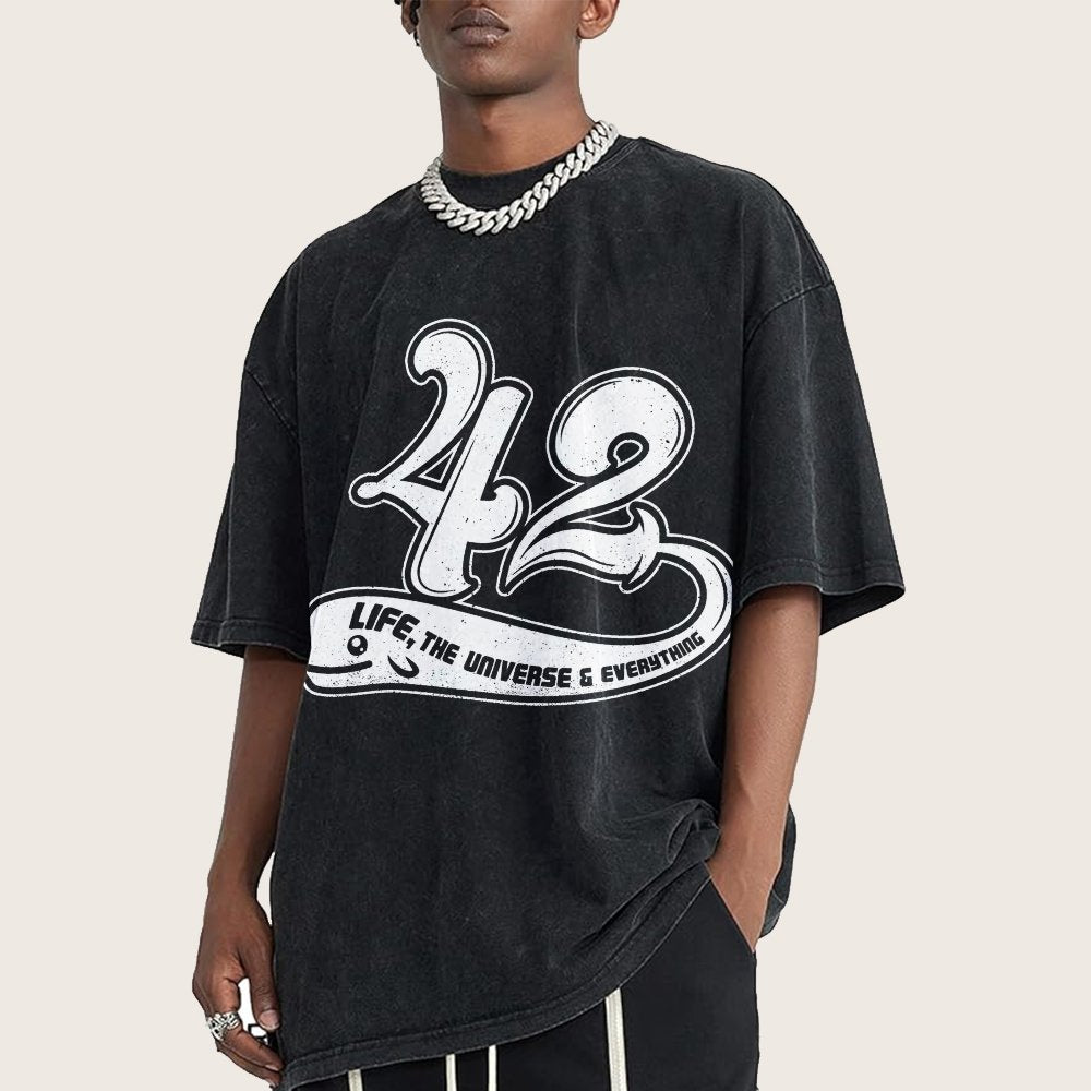 42 Life Vintage Distressed T-shirt