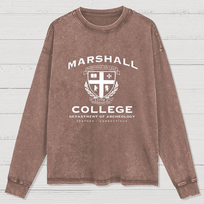 Marshall College Washed Long Sleeve Tee