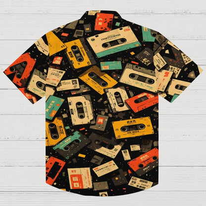 Retro cassette tapes - CDs Geek Hawaiian Shirt