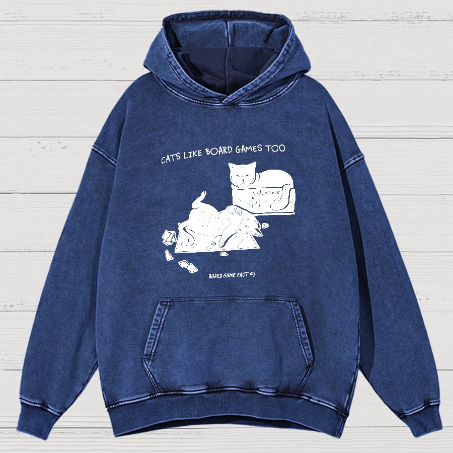 Board Game Fact #9 Vintage Distressed Hoodie