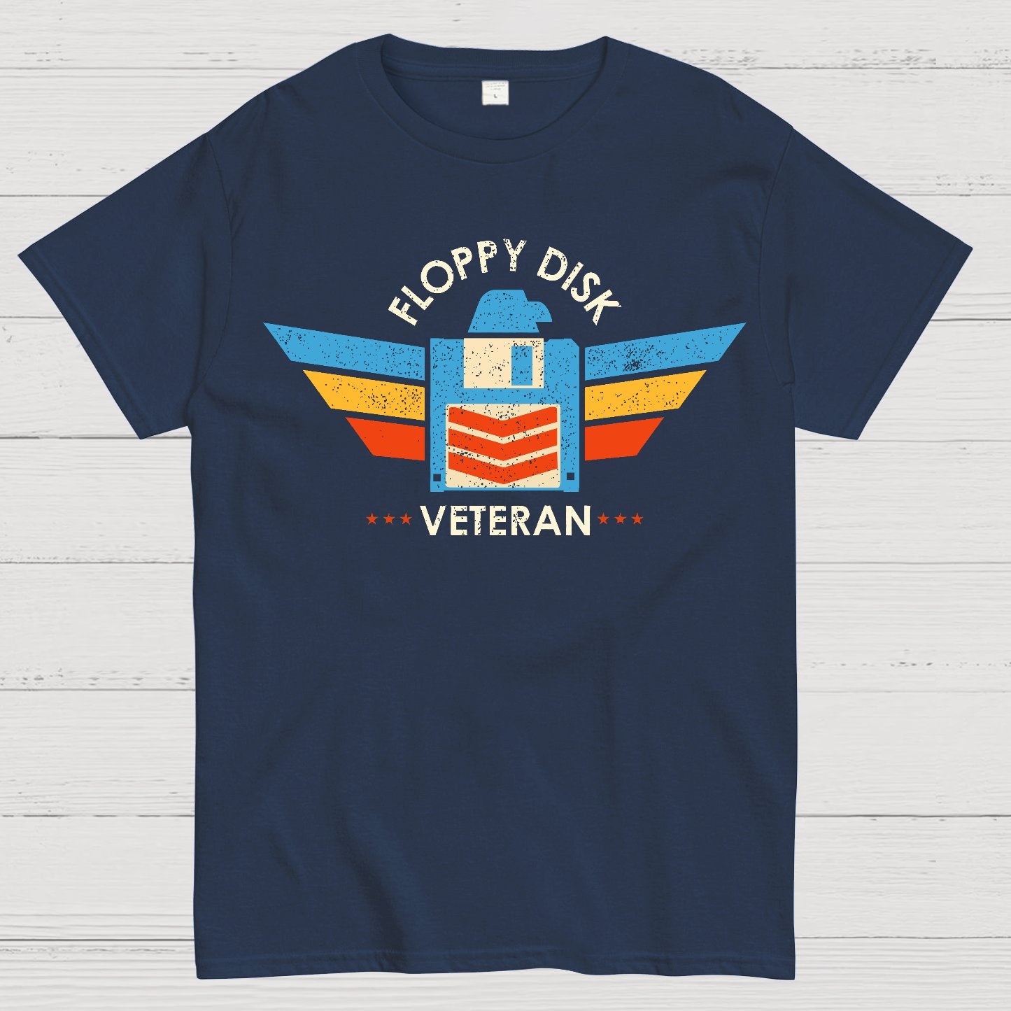 Floppy Disk Veteran Geek T-Shirt