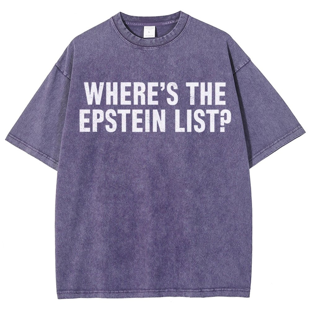 Where’s the Epstein list Vintage Distressed T-shirt