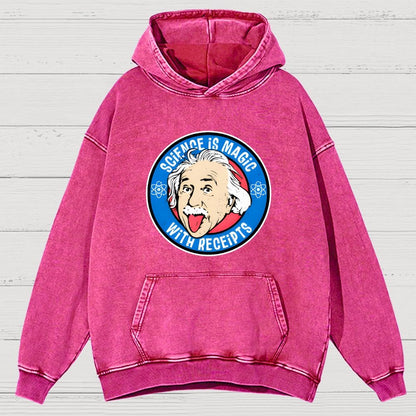 Science Is Magic Vintage Distressed Hoodie