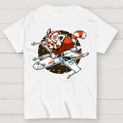 Red panda, Standing By Geek T-Shirt