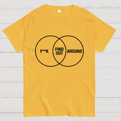 F Around and Find Out Venn Diagram Geeky T-Shirt