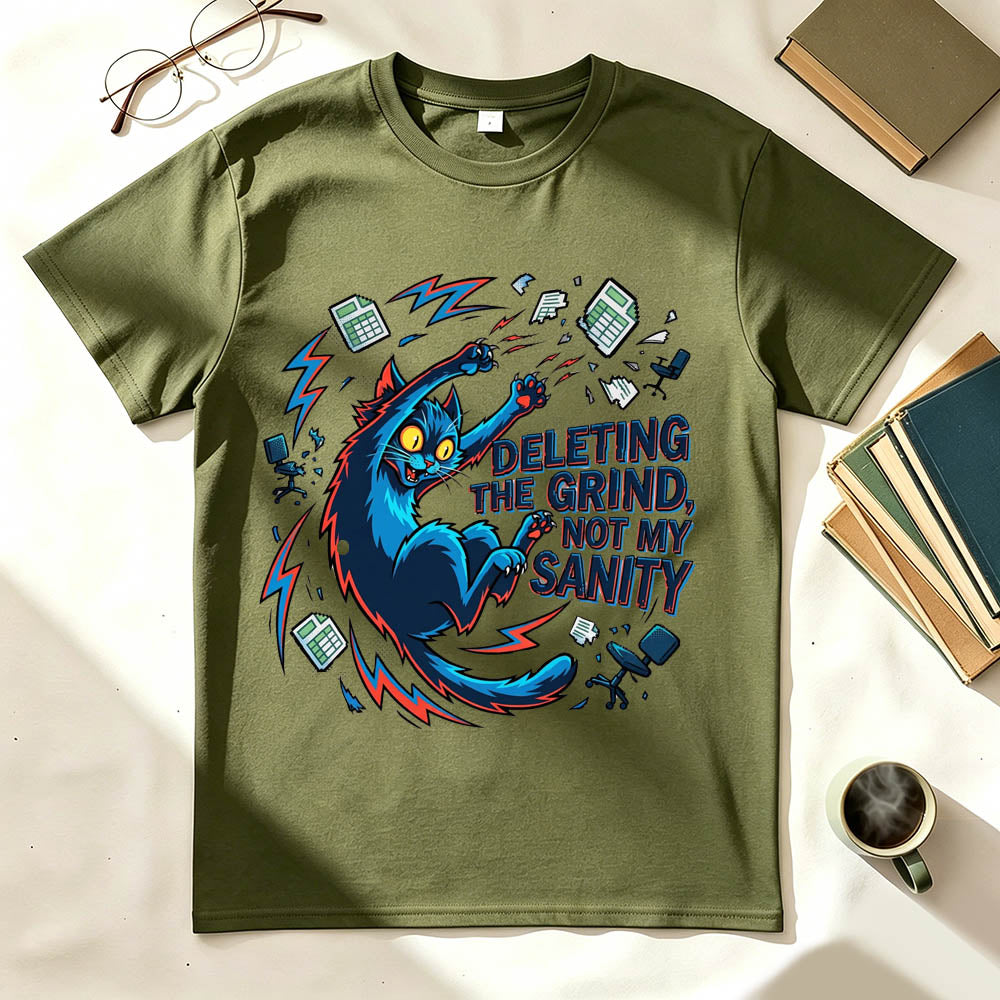 Grinding Cat T-Shirt