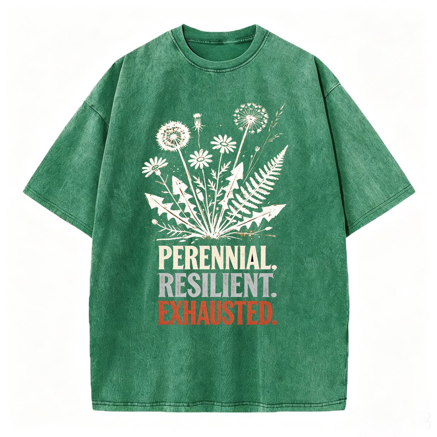 Perennial. Resilient. Exhausted. Vintage Washed Graphic Tee
