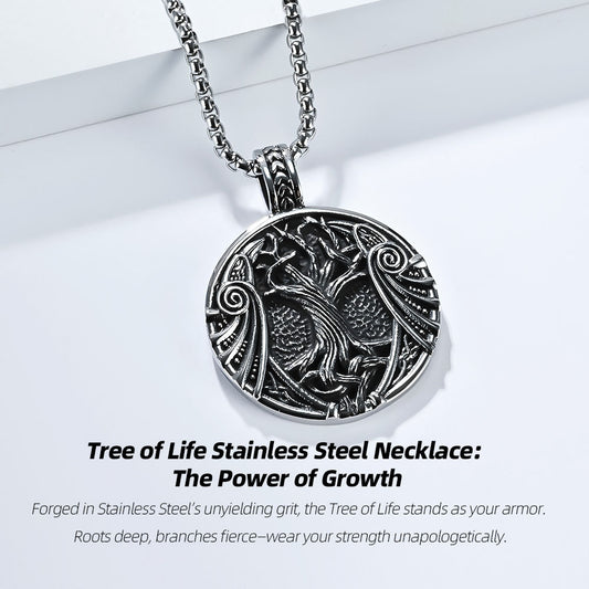 Tree of Life Stainless Steel Necklace: The Power of Growth