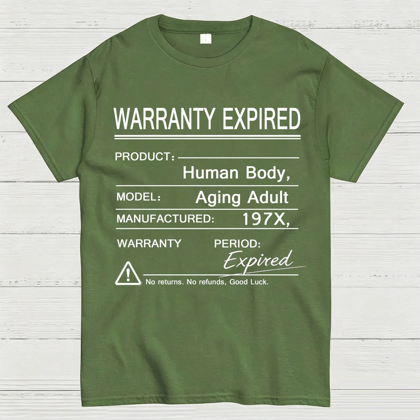 Warranty Expired Human Body Funny T-Shirt