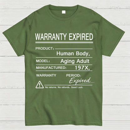 Warranty Expired Human Body Funny T-Shirt