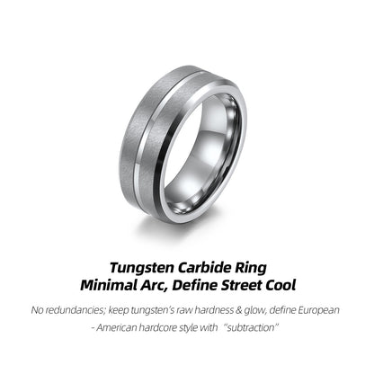 Tungsten Carbide Ring | Minimal Arc, Define Street Cool