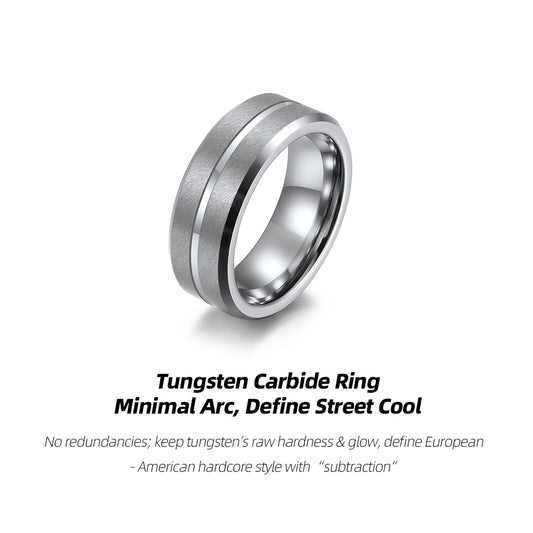Tungsten Carbide Ring | Minimal Arc, Define Street Cool