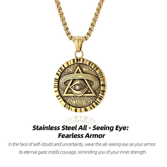 Stainless Steel Eye of Providence—faith forged in metal