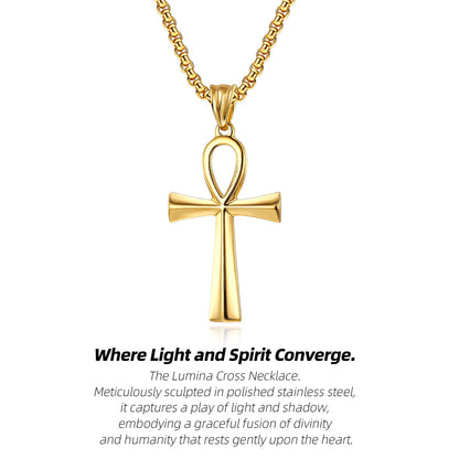 Stainless Steel Cross Necklace | Find Your Center. Embrace Your Faith.