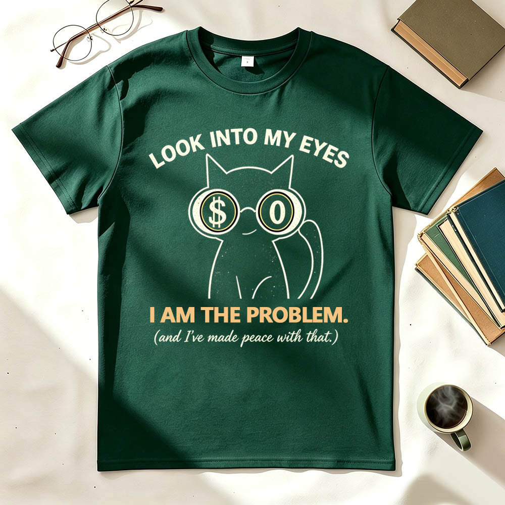 I Am The Problem Cat Vintage Graphic Tee