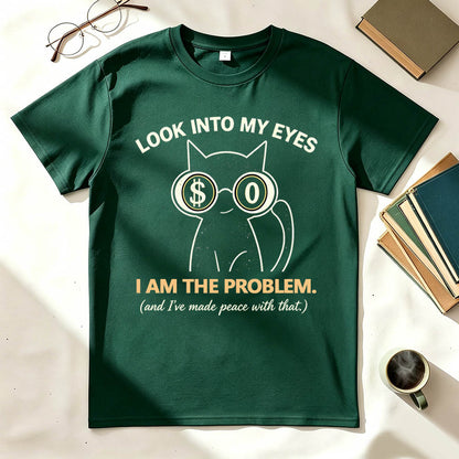 I Am The Problem Cat Vintage Graphic Tee