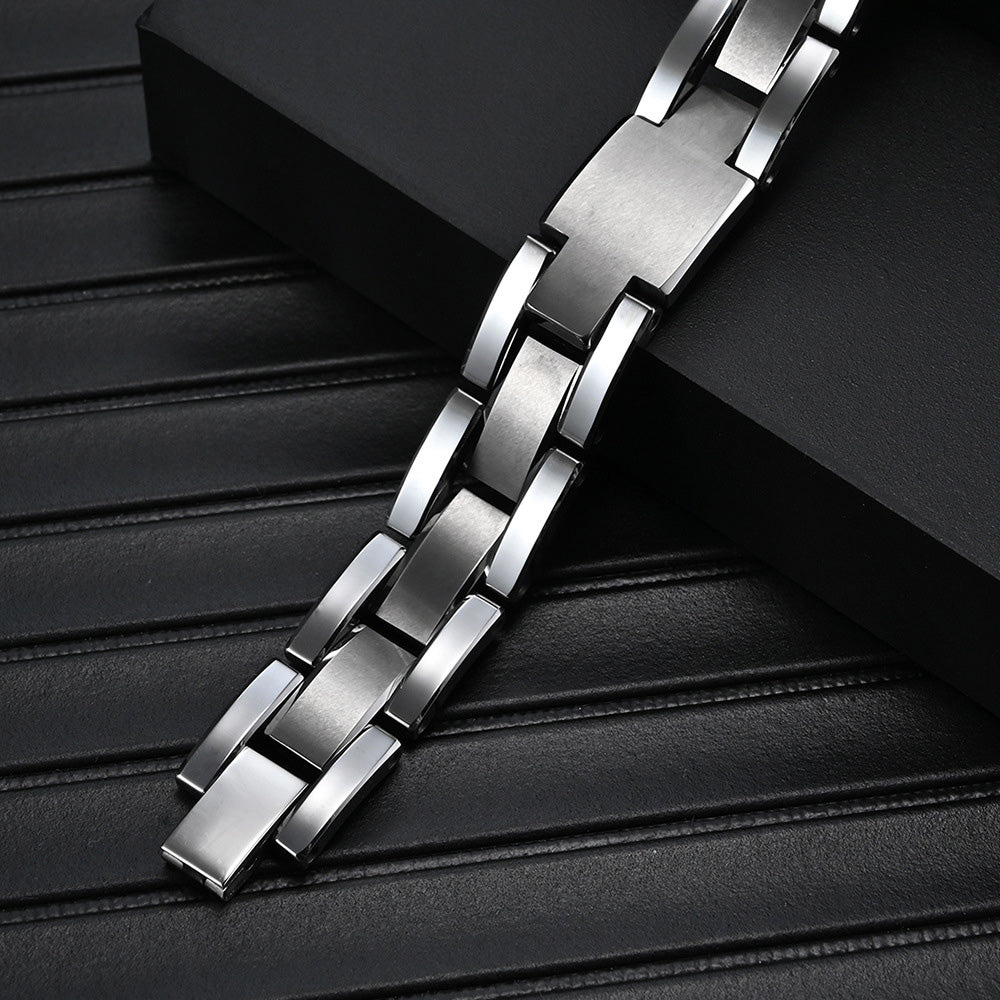 Tungsten Steel Watch - Strap Bracelet | Less is More, Answer to “Hardcore Minimalism”