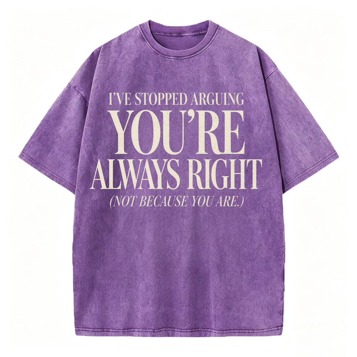 I've Stopped Arguing. You're Always Right. Funny Sarcastic T-Shirt