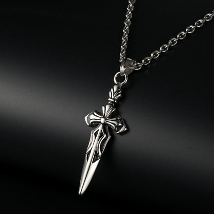 Stainless Steel Cross - Sword Necklace | Guard Your Faith