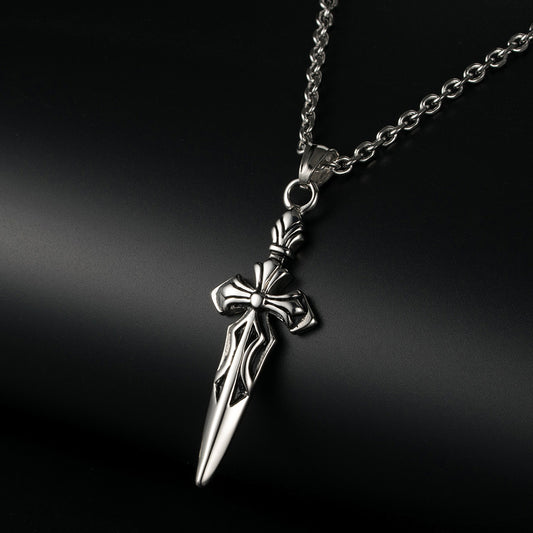 Stainless Steel Cross - Sword Necklace | Guard Your Faith