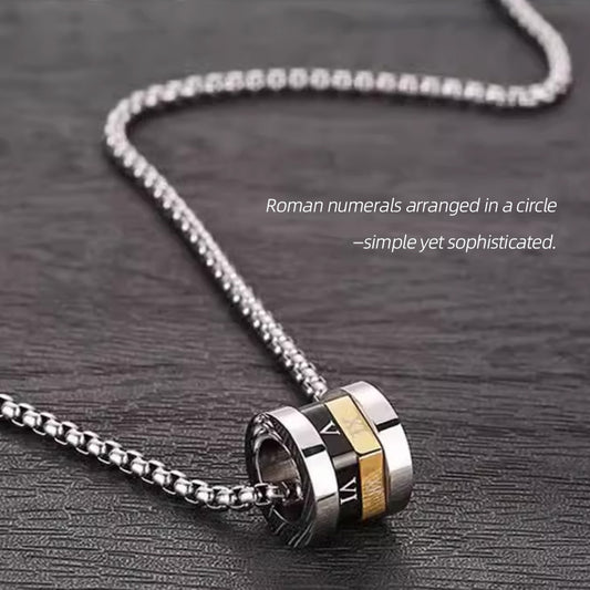 Roman Scale Stainless Steel Necklace: The Code to Your Trend Soul