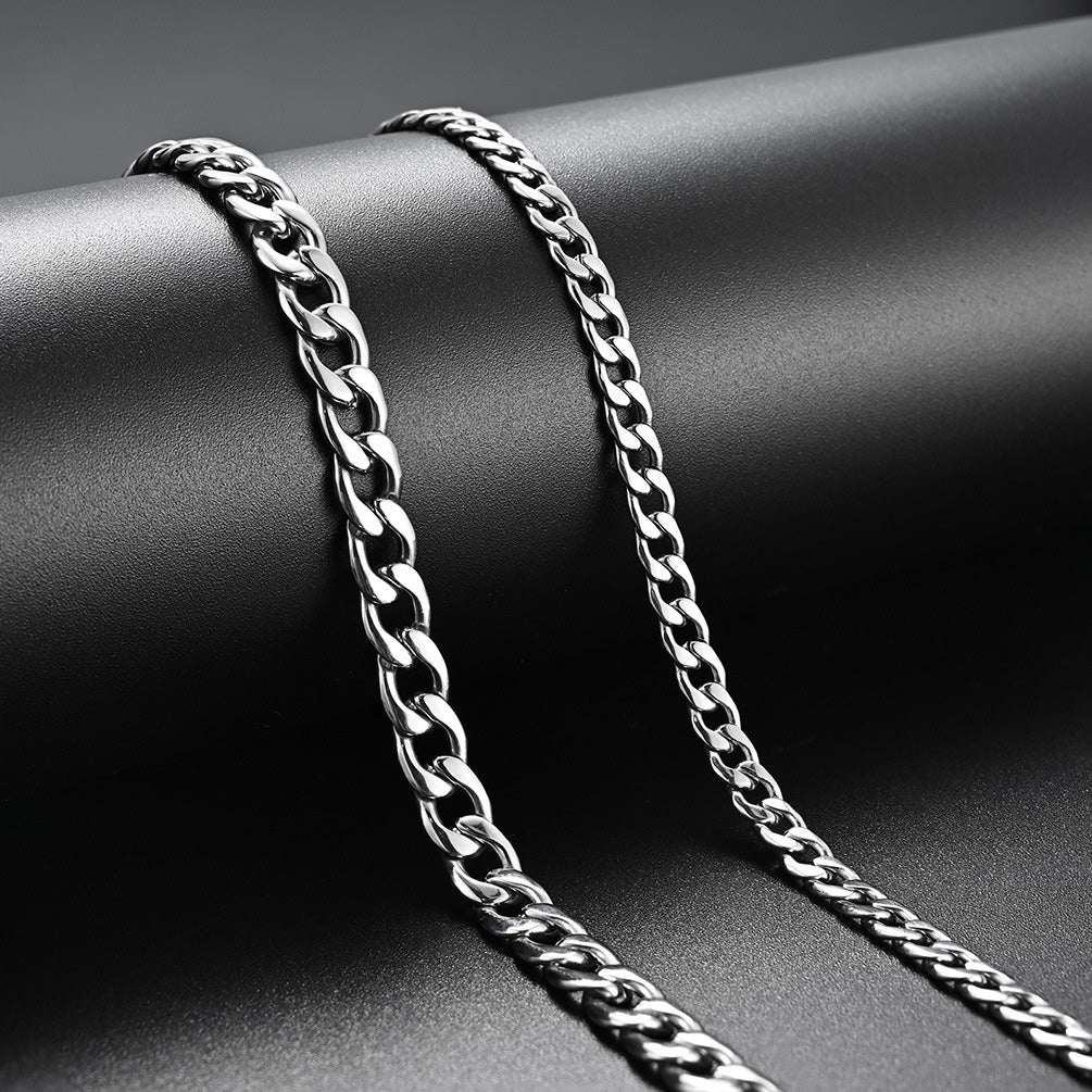 Stainless SteelCuban Chain: Simple Yet Profound, Reshaping the Symbol of Stylish Men