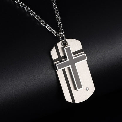 Faith Inscribed Double Pendant Necklace
