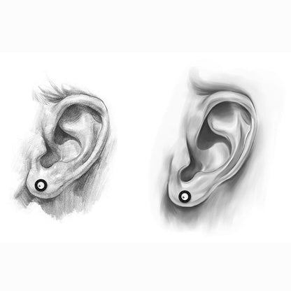 Stainless Steel Zircon Studs | Bold Frame, Bright Soul, Unapologetically You