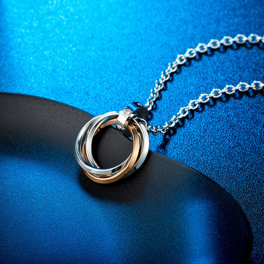 Stainless Steel Unity - Rings Necklace | Weld “Us” Into Life