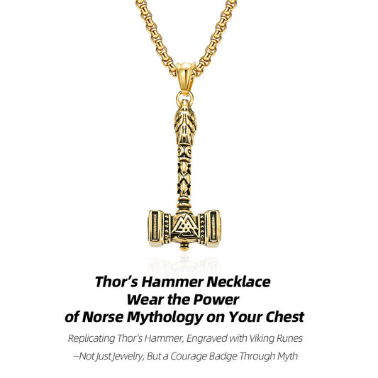 Thor’s Hammer Steel Necklace | Hammer Down Mediocrity