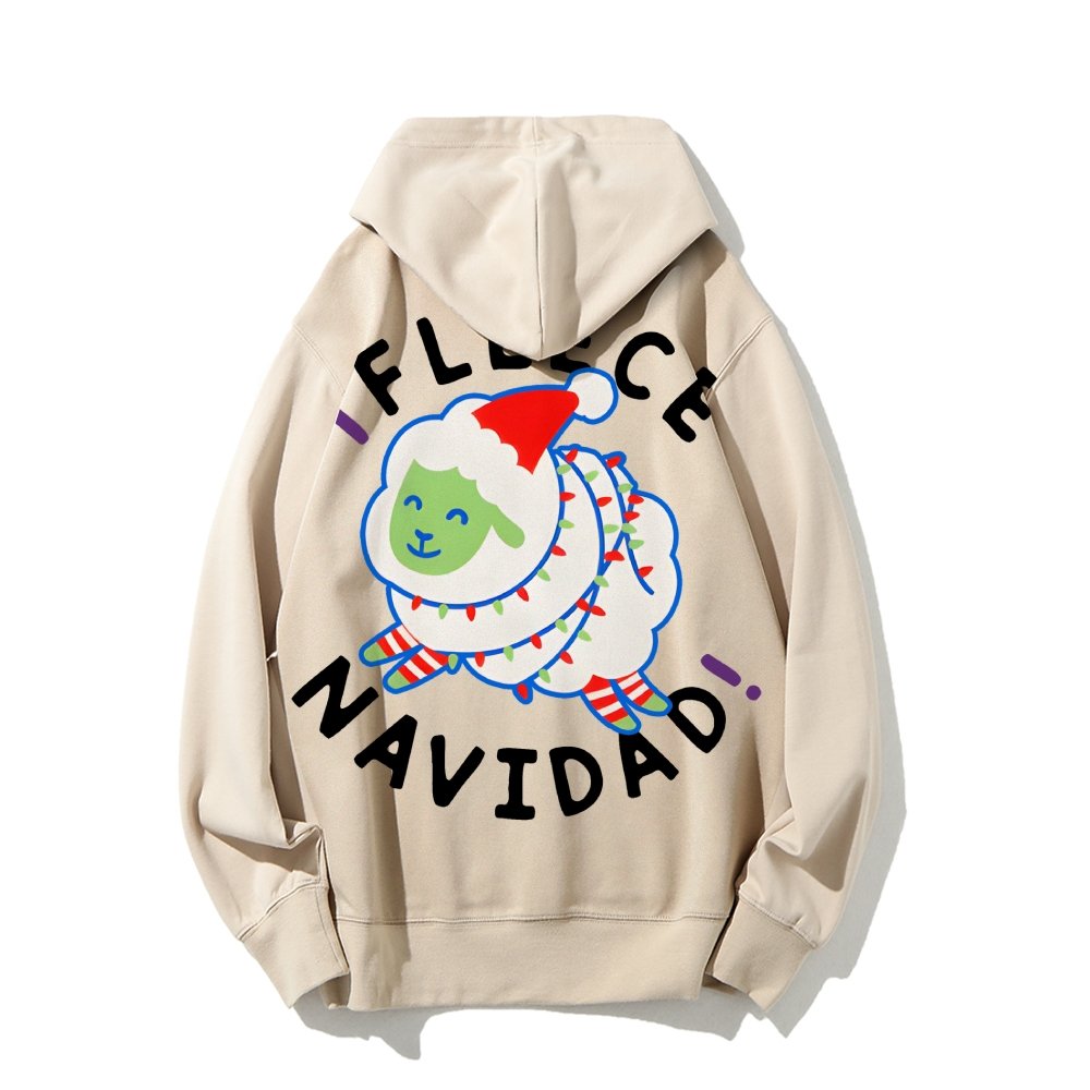iFleece Navidad! Printed Back Cotton Hoodie
