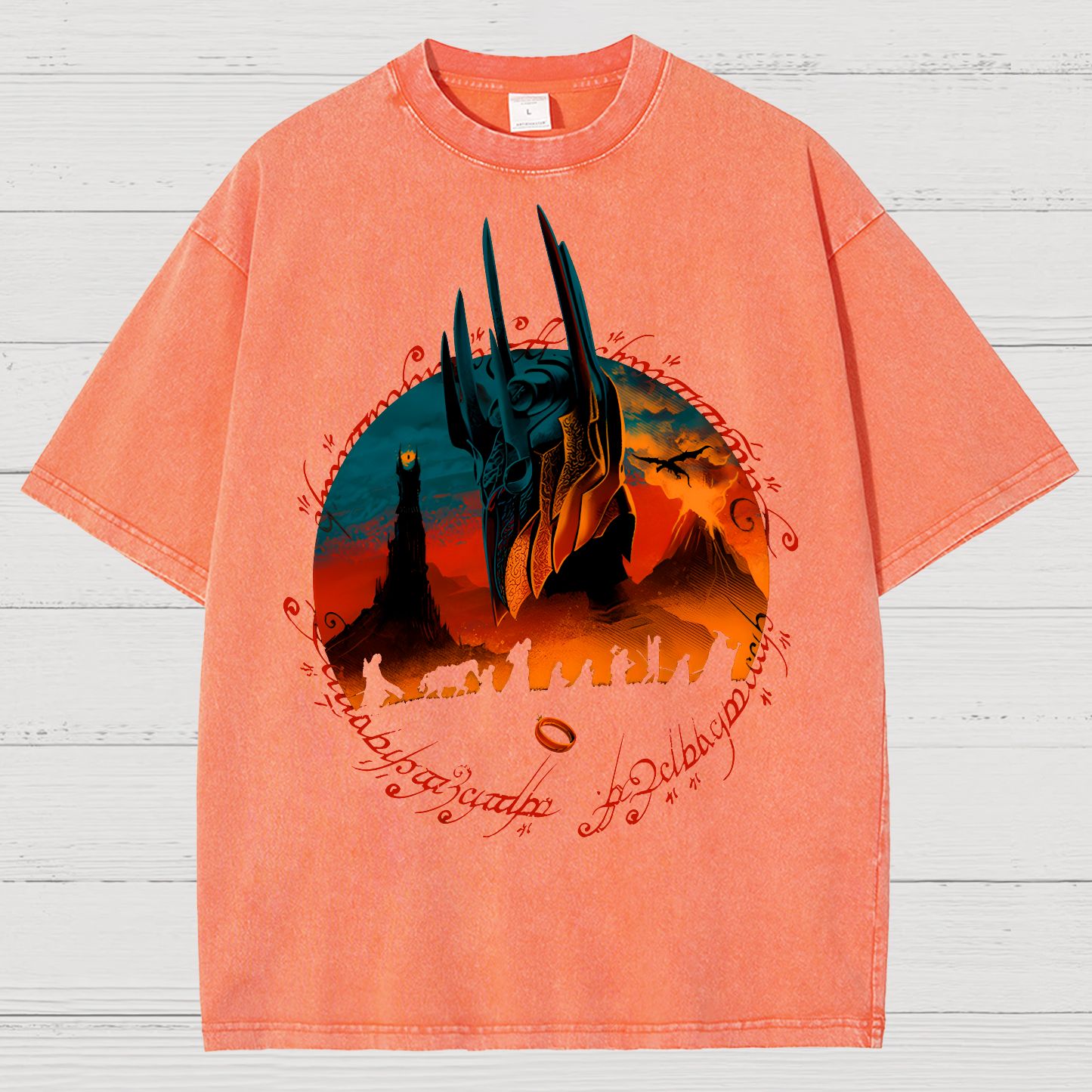 Fiery Mountain Quest Vintage Distressed T-shirt