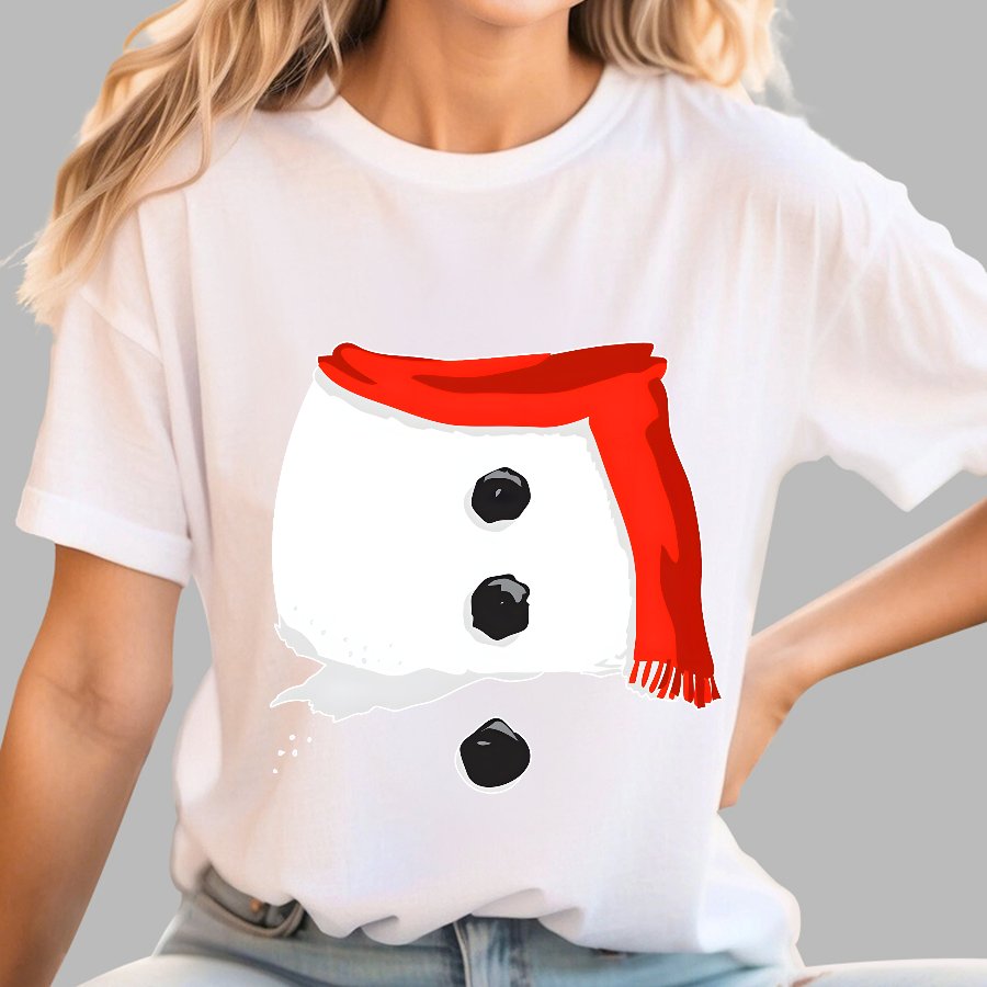 Snowman Christmas Geek T-Shirt