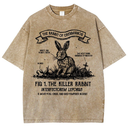 The Rabbit of Mysterious Place Vintage Distressed T-shirt