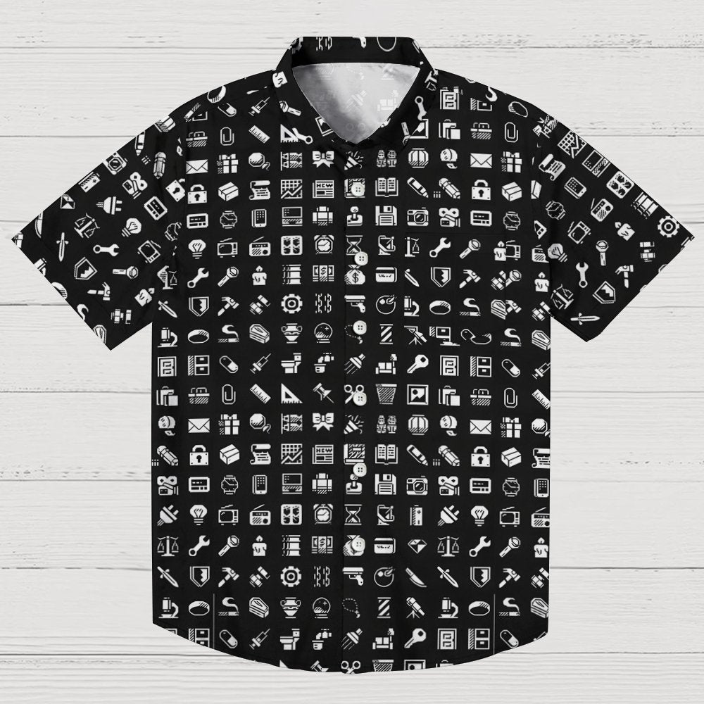 Interesting Retro Icons Geeky Shirt