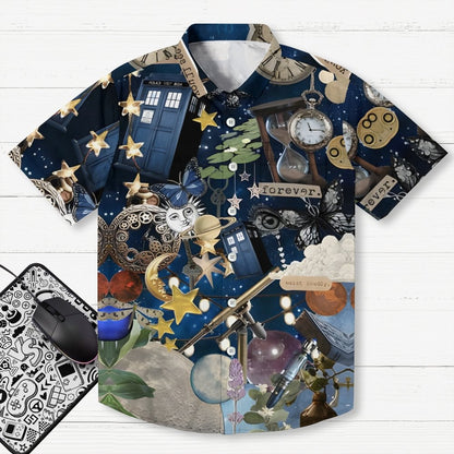 Time And Relative Dimension In Space Geek Hawaiian Shirt