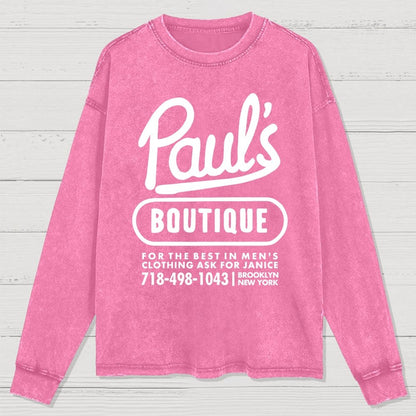 Paul's Boutique Washed Long Sleeve Tee