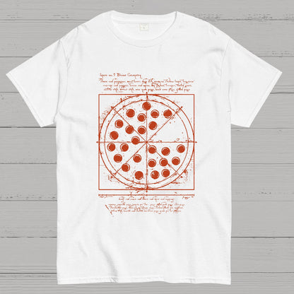 Vitruvian Pizza Geek T-Shirt