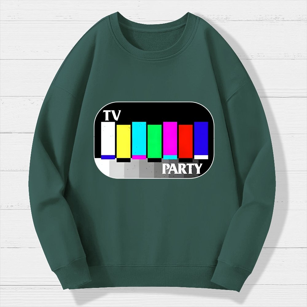 TV Party Geek Cotton Sweatshirt